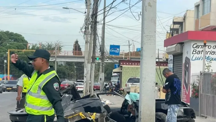 Accidente en la Circunvalación Sur de Santiago deja una joven