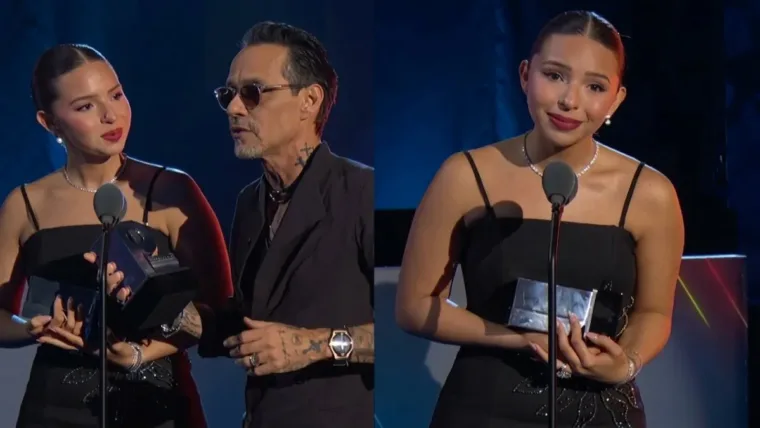 Ángela Aguilar y Marc Anthony se coronan con el premio a La