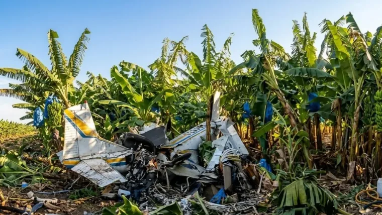 Choque en el aire de avioneta de fumigación y un dron; el