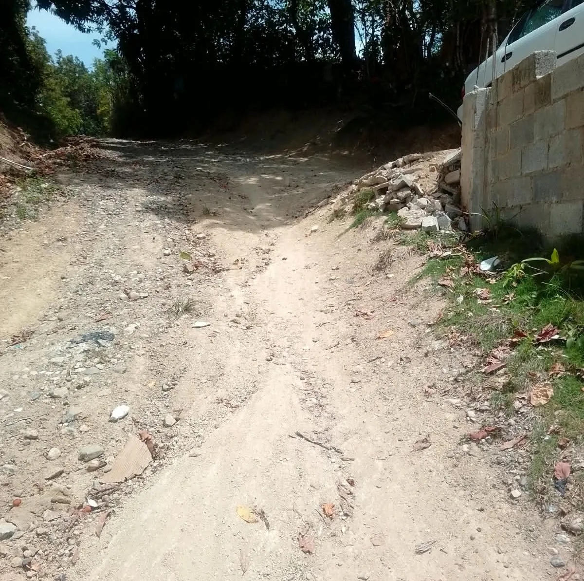 Comunitarios en La Sabaneta, San Cristóbal piden a Abinader el arreglo y asfaltado de sus calles