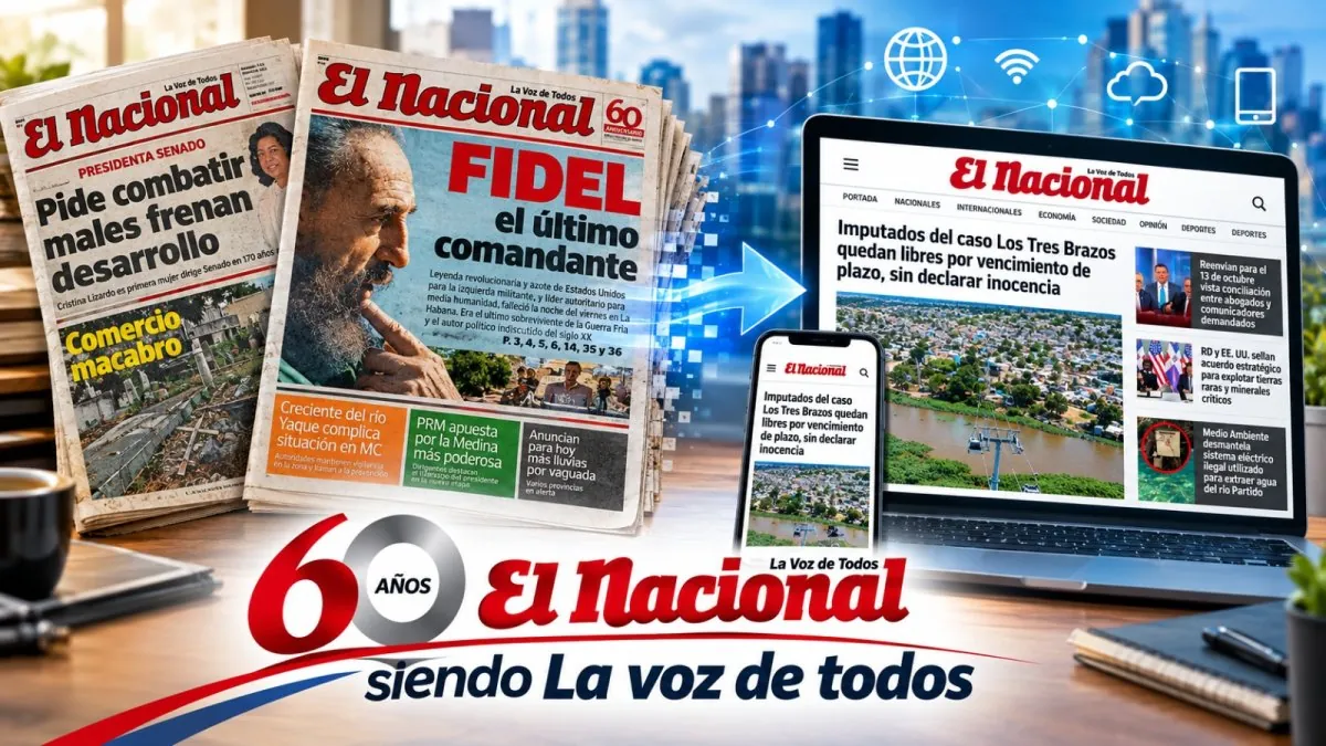 El Nacional cumple 60 años convertido en un medio digital más fortalecido y cerca de los dominicanos