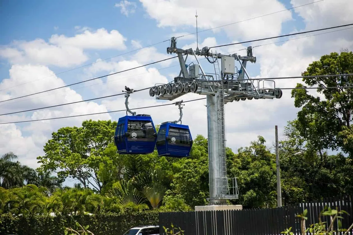 El teleférico de Los Alcarrizos transporta 13 mil pasajeros diarios, tras entrada del metro