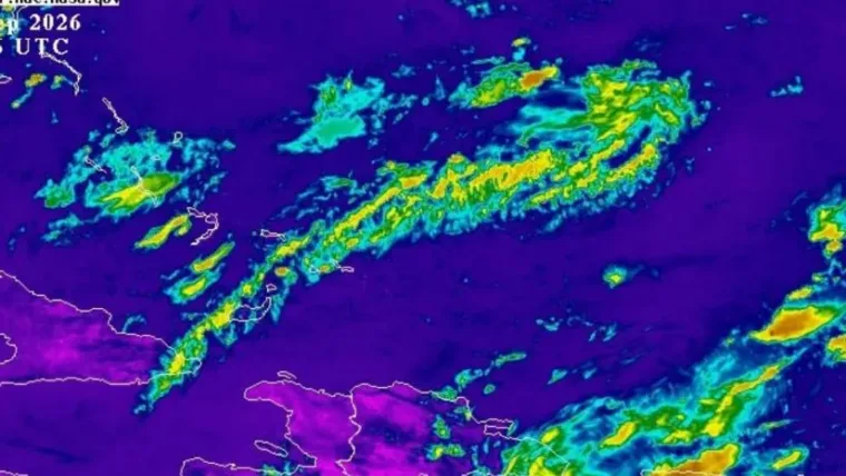Indomet vigila zona de aguaceros y tormentas eléctricas en el