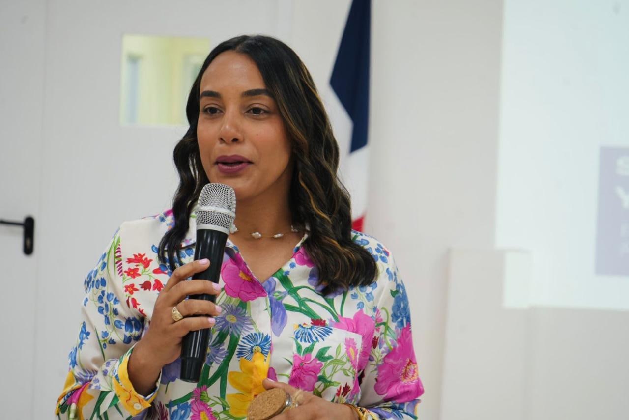 Marianny Reyna durante una intervención