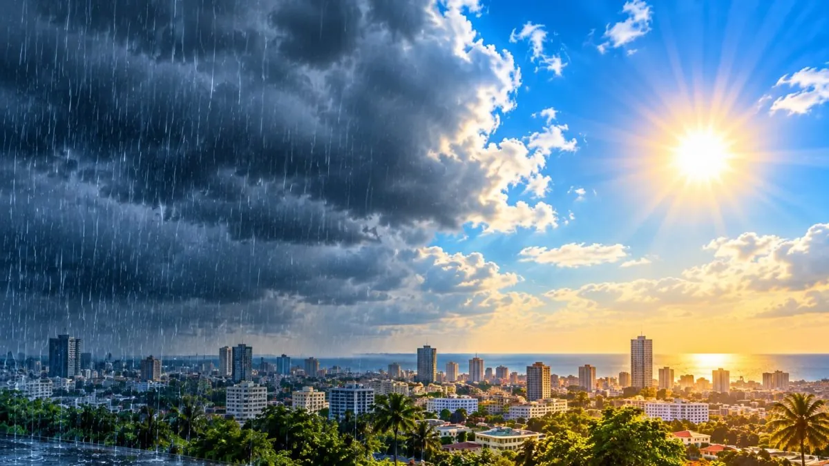 Polvo del Sahara mantiene las lluvias bajo control, pero no se descartan chubascos en la tarde