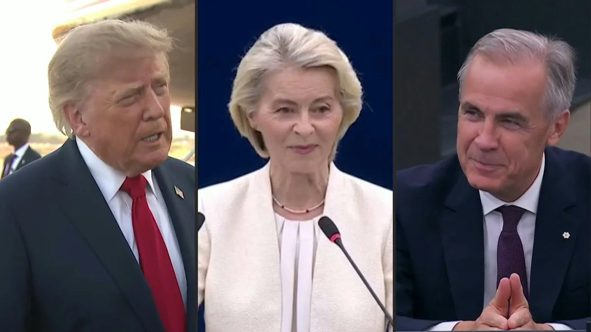 VIDEO | Trump amenaza a la UE con represalias por su plan de asociación con Canadá