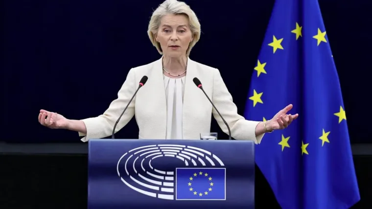 Von der Leyen lleva a la Eurocámara sus líneas maestras para