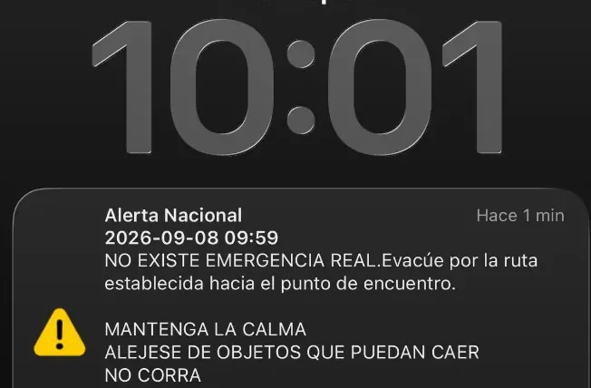 Y a usted, ¿le llegó la alerta?; inicia simulacro