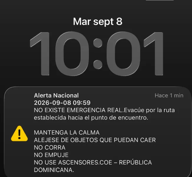 Y a usted, ¿le llegó la alerta?; inicia simulacro