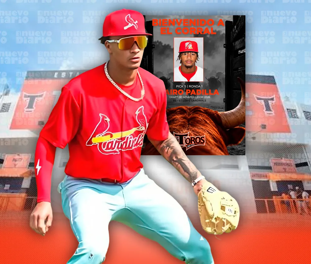 Yairo Padilla es seleccionado por los Toros del Este como primer pick del Draft de Novatos 2026 de LIDOM